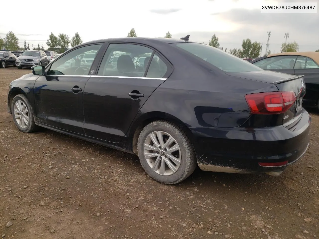 2017 Volkswagen Jetta Se VIN: 3VWDB7AJ0HM376487 Lot: 71277204