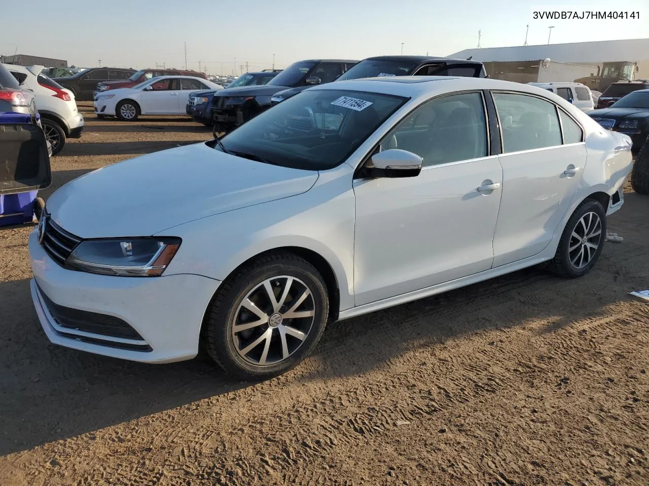 2017 Volkswagen Jetta Se VIN: 3VWDB7AJ7HM404141 Lot: 71411594