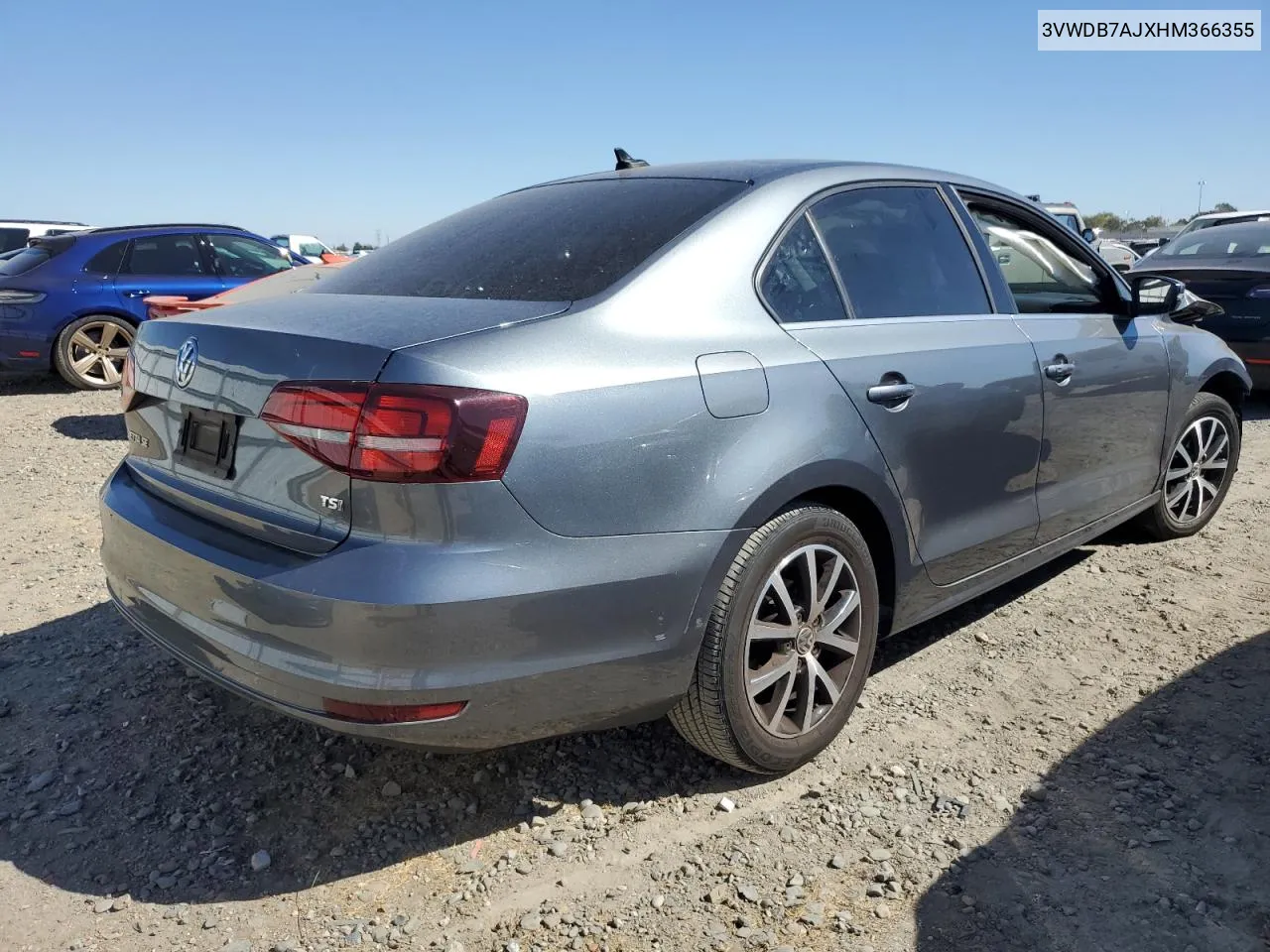 3VWDB7AJXHM366355 2017 Volkswagen Jetta Se