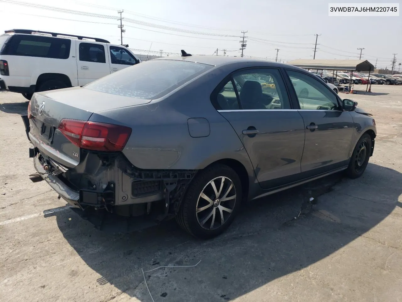 2017 Volkswagen Jetta Se VIN: 3VWDB7AJ6HM220745 Lot: 71666834