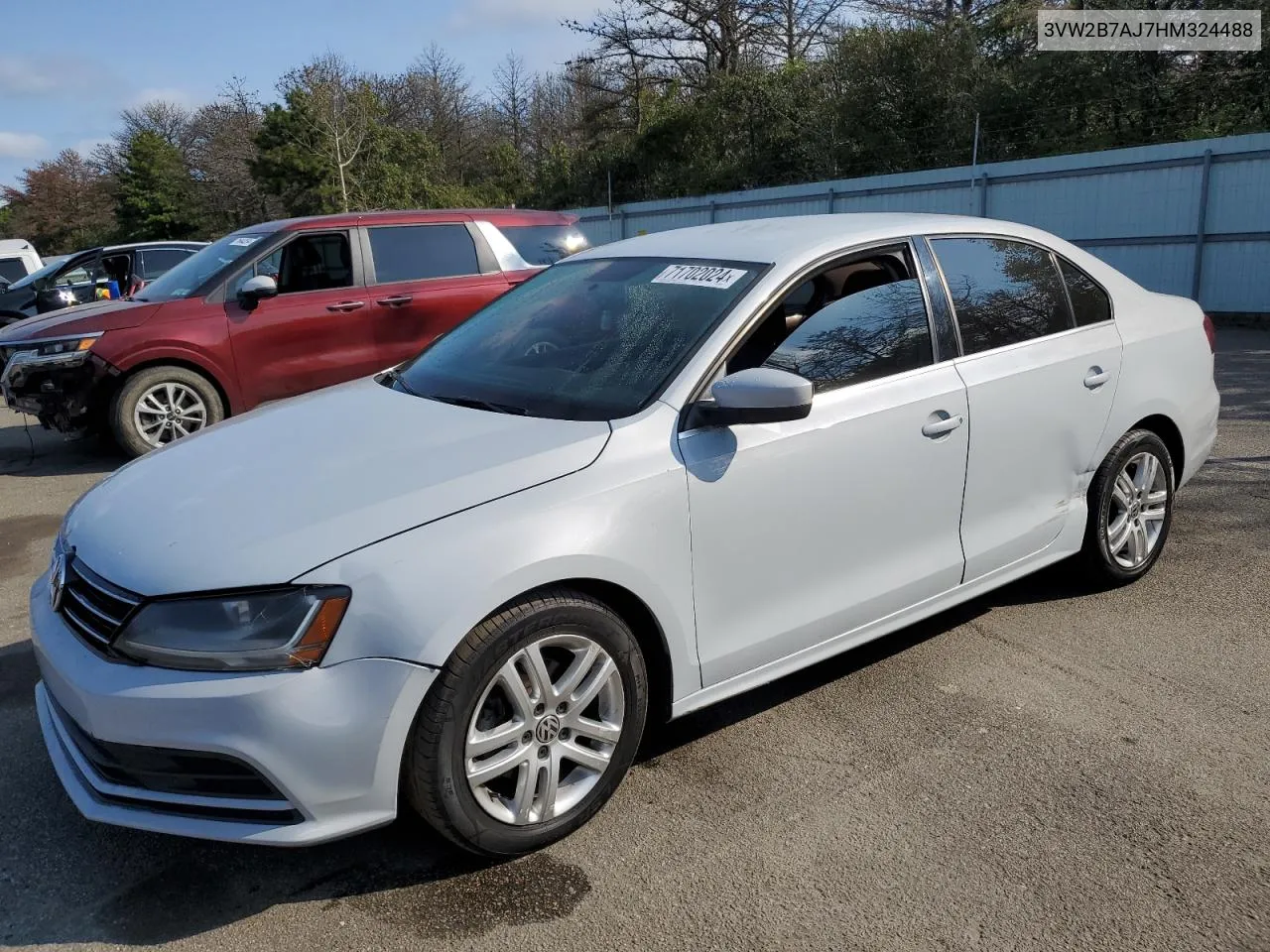 2017 Volkswagen Jetta S VIN: 3VW2B7AJ7HM324488 Lot: 71702024