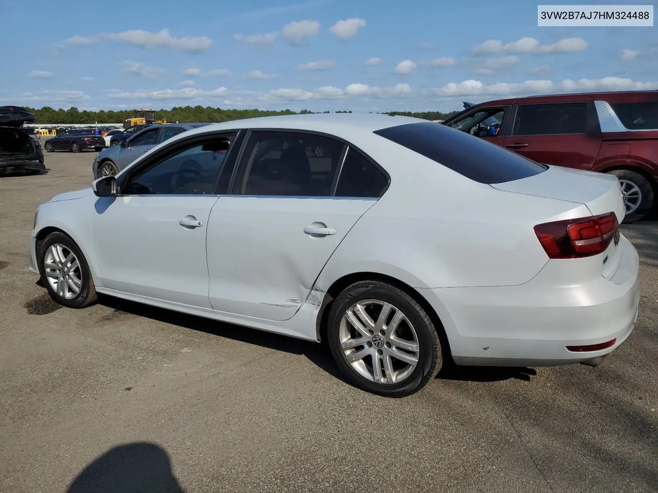 2017 Volkswagen Jetta S VIN: 3VW2B7AJ7HM324488 Lot: 71702024