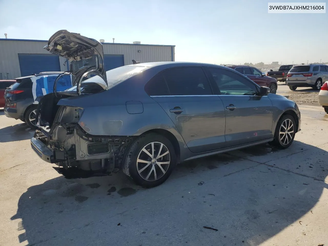 3VWDB7AJXHM216004 2017 Volkswagen Jetta Se