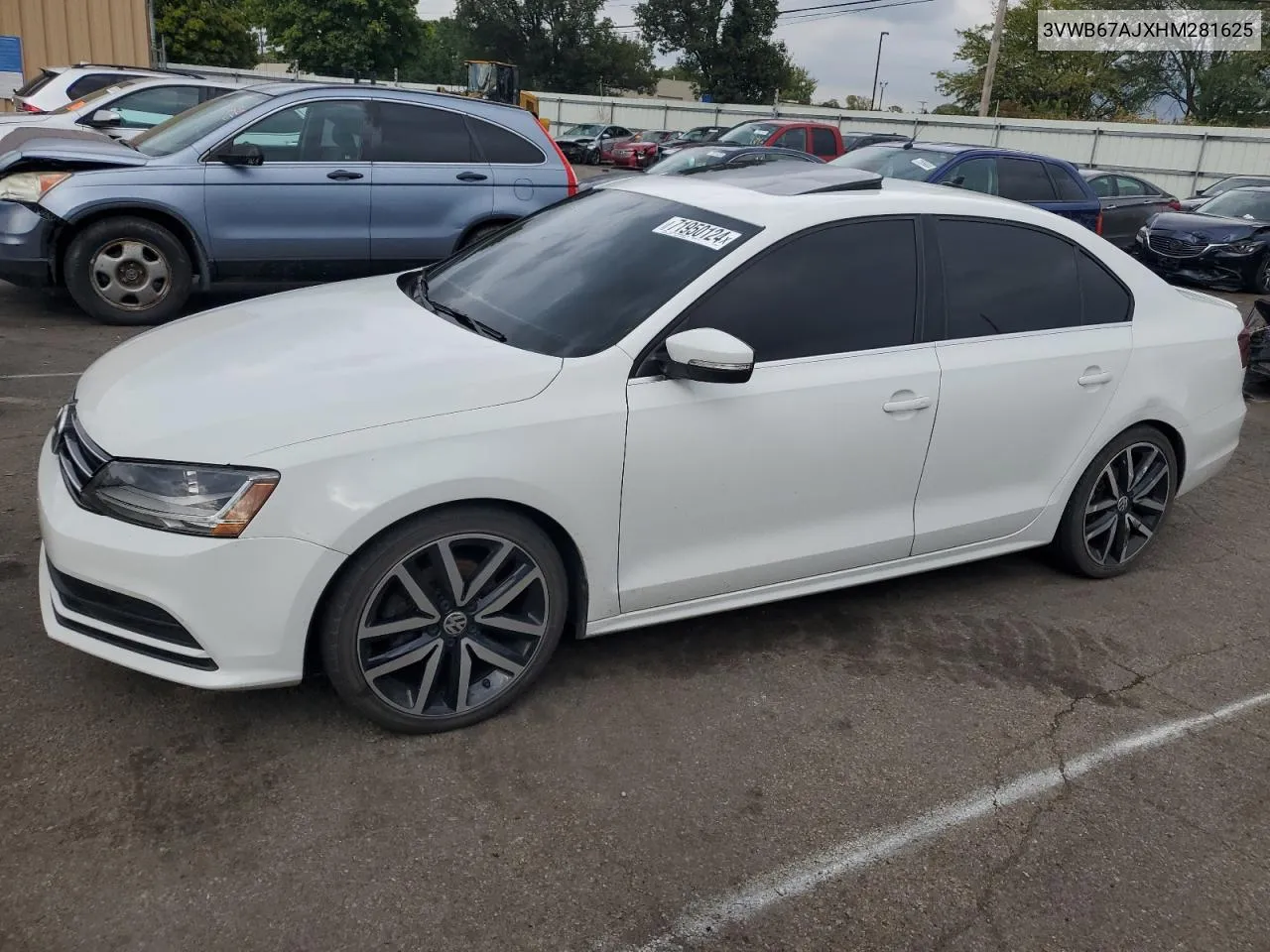 2017 Volkswagen Jetta Se VIN: 3VWB67AJXHM281625 Lot: 71950124