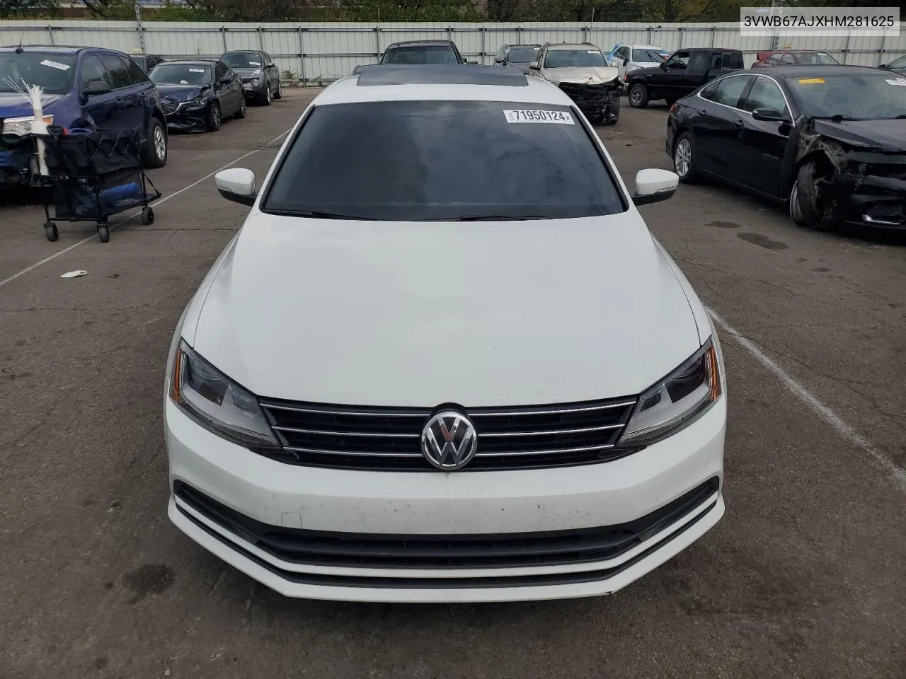 2017 Volkswagen Jetta Se VIN: 3VWB67AJXHM281625 Lot: 71950124