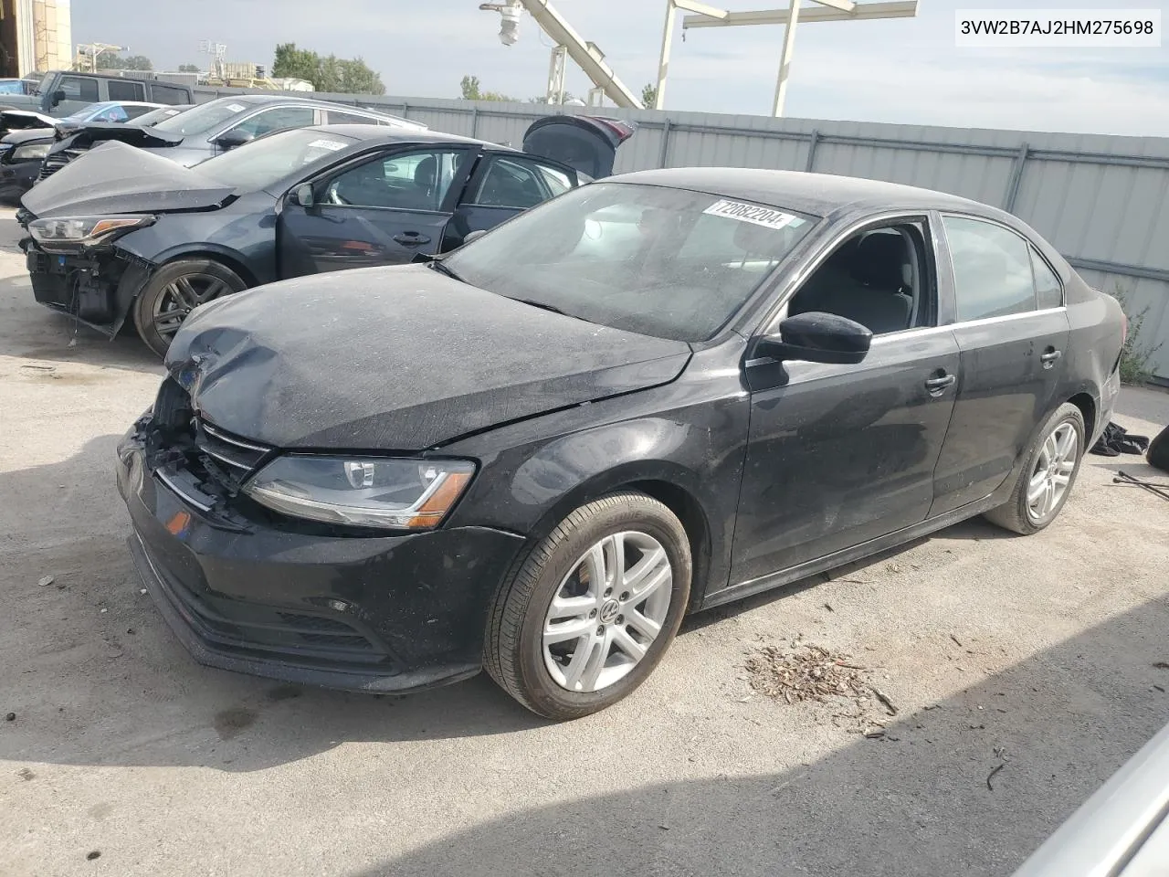 2017 Volkswagen Jetta S VIN: 3VW2B7AJ2HM275698 Lot: 72082204