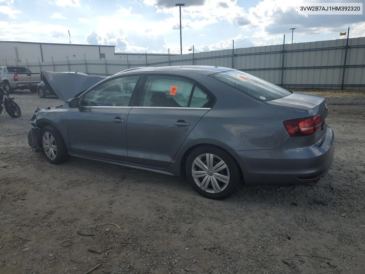 3VW2B7AJ1HM392320 2017 Volkswagen Jetta S