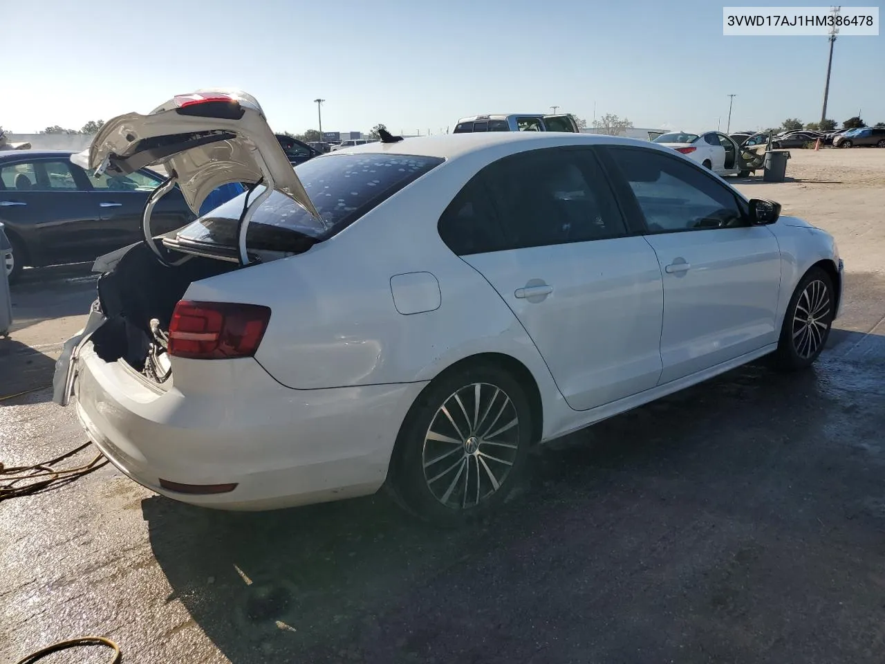 3VWD17AJ1HM386478 2017 Volkswagen Jetta Sport