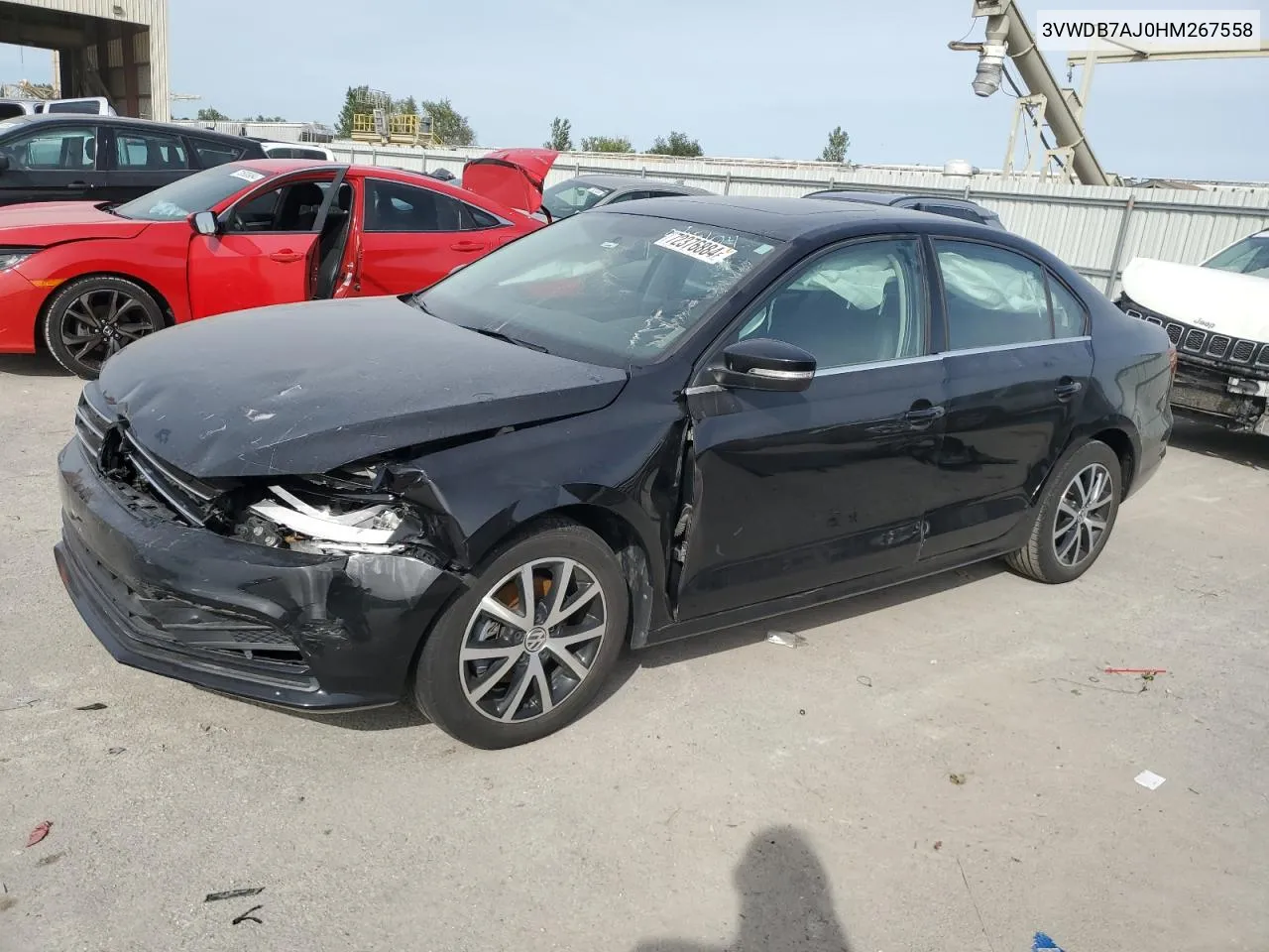 2017 Volkswagen Jetta Se VIN: 3VWDB7AJ0HM267558 Lot: 72376884