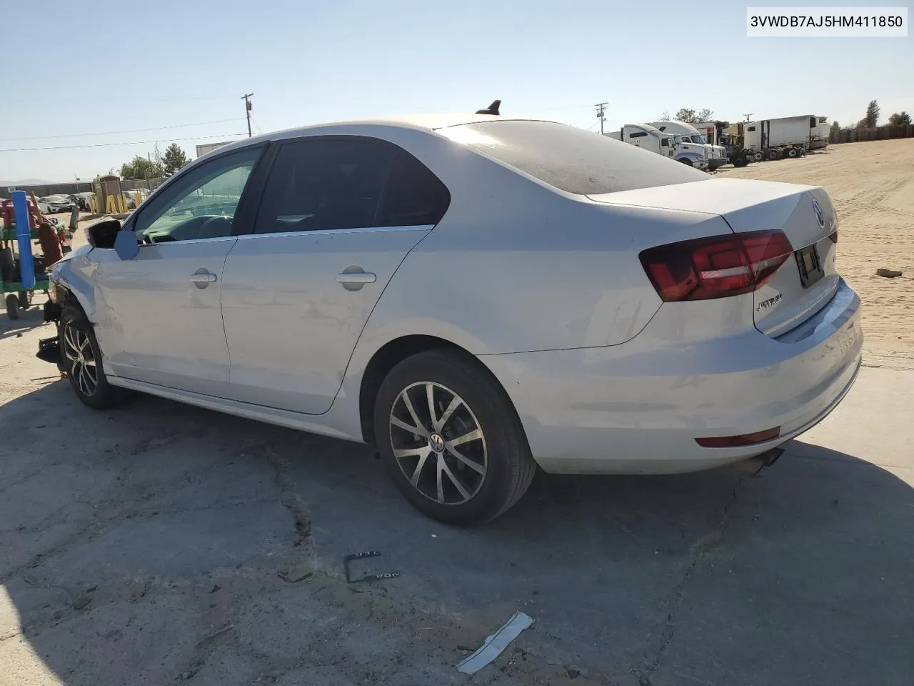 3VWDB7AJ5HM411850 2017 Volkswagen Jetta Se