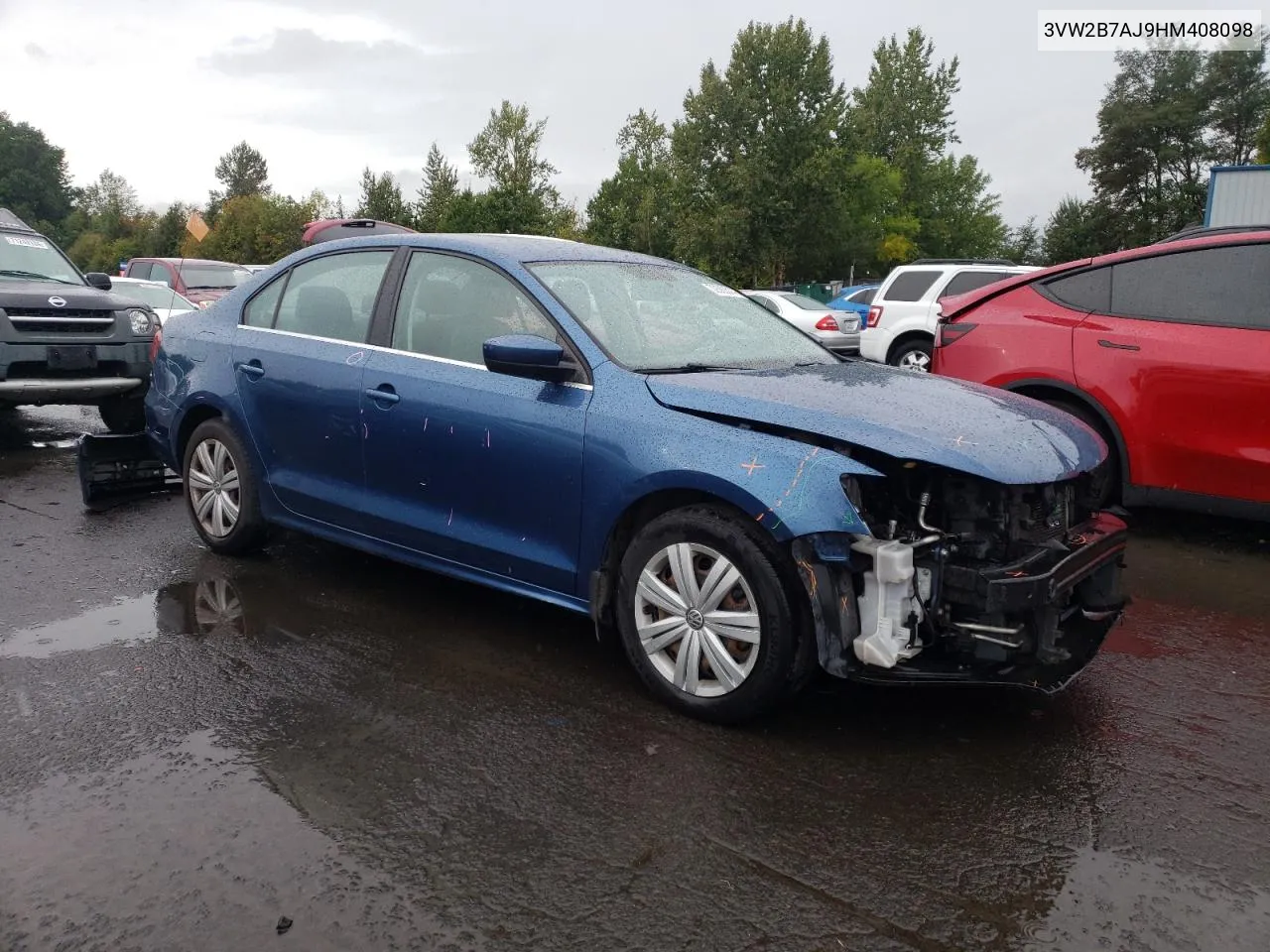 2017 Volkswagen Jetta S VIN: 3VW2B7AJ9HM408098 Lot: 72563314