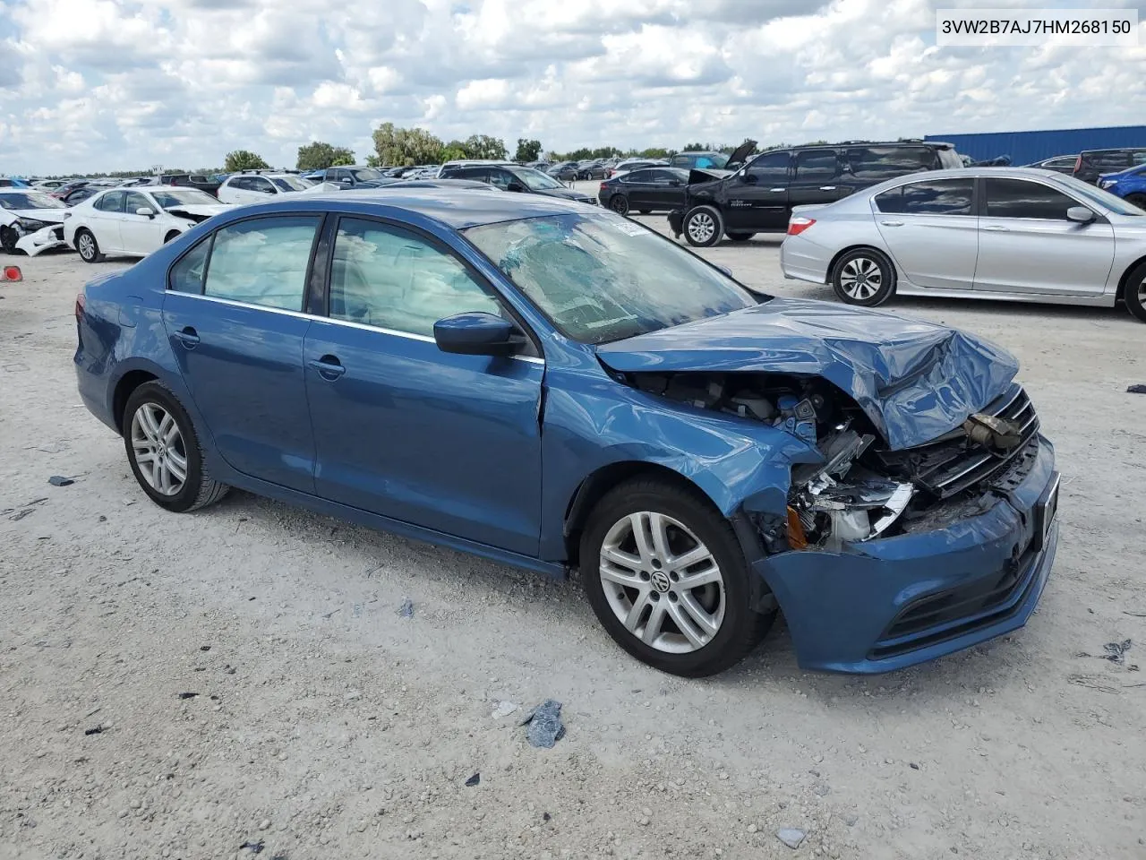 3VW2B7AJ7HM268150 2017 Volkswagen Jetta S