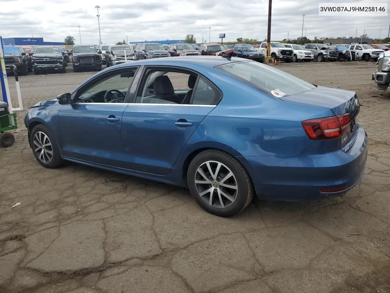 2017 Volkswagen Jetta Se VIN: 3VWDB7AJ9HM258146 Lot: 72763854