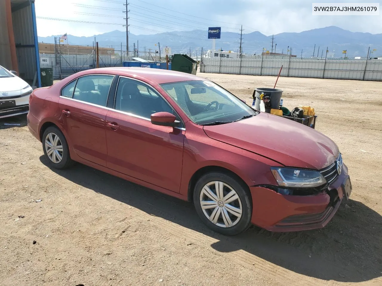 2017 Volkswagen Jetta S VIN: 3VW2B7AJ3HM261079 Lot: 72809234