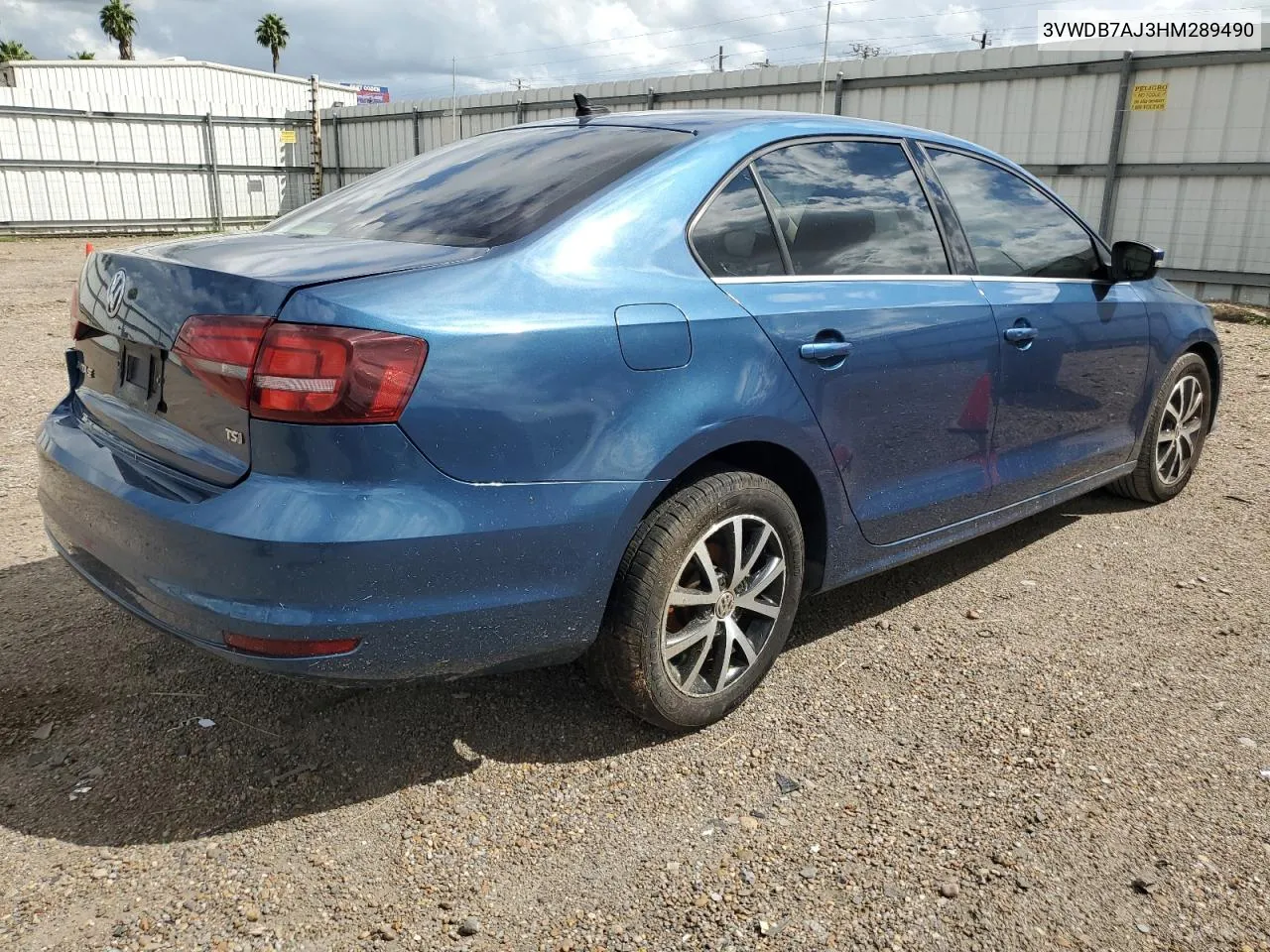 2017 Volkswagen Jetta Se VIN: 3VWDB7AJ3HM289490 Lot: 72959964