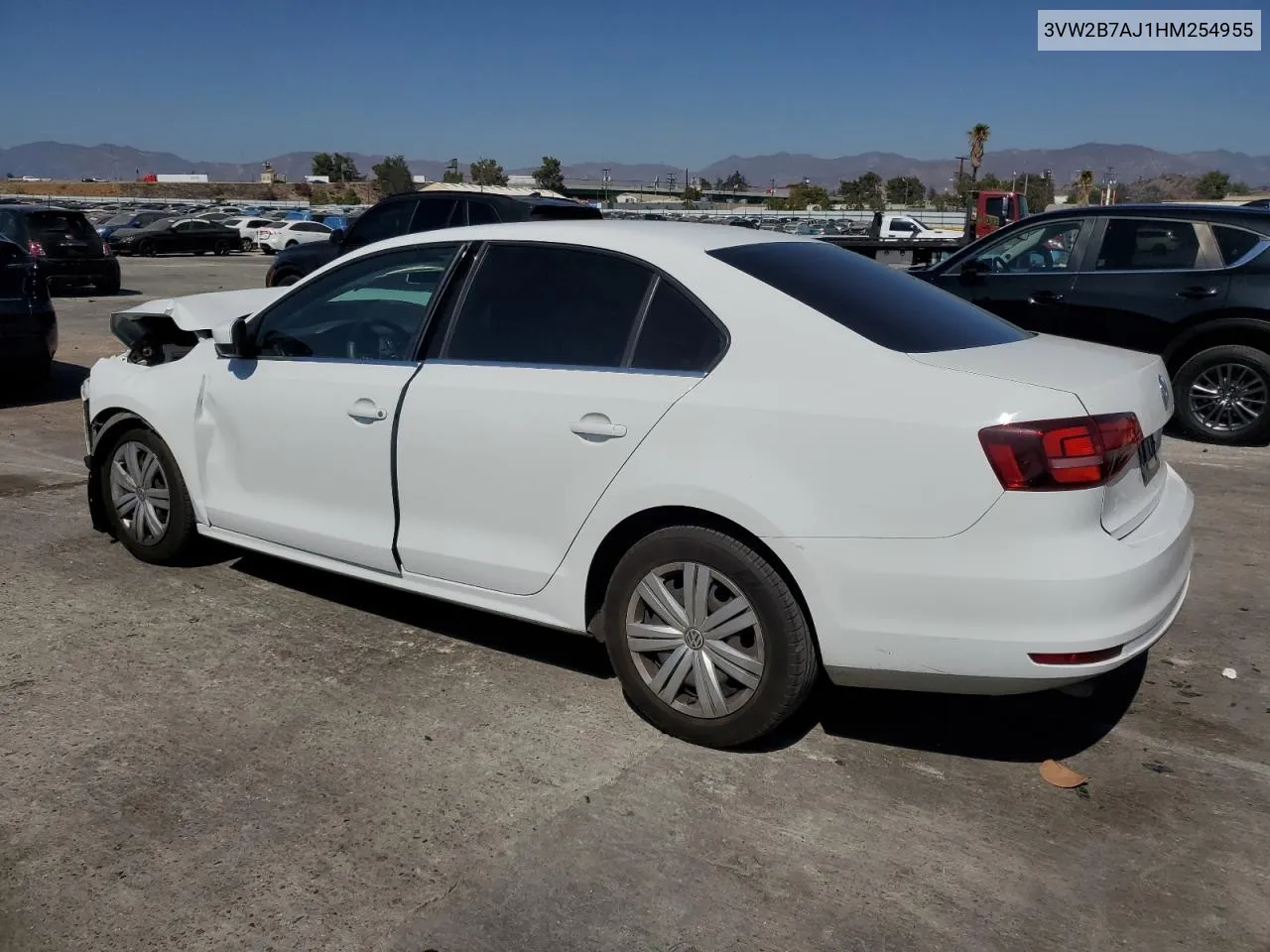 2017 Volkswagen Jetta S VIN: 3VW2B7AJ1HM254955 Lot: 72981794