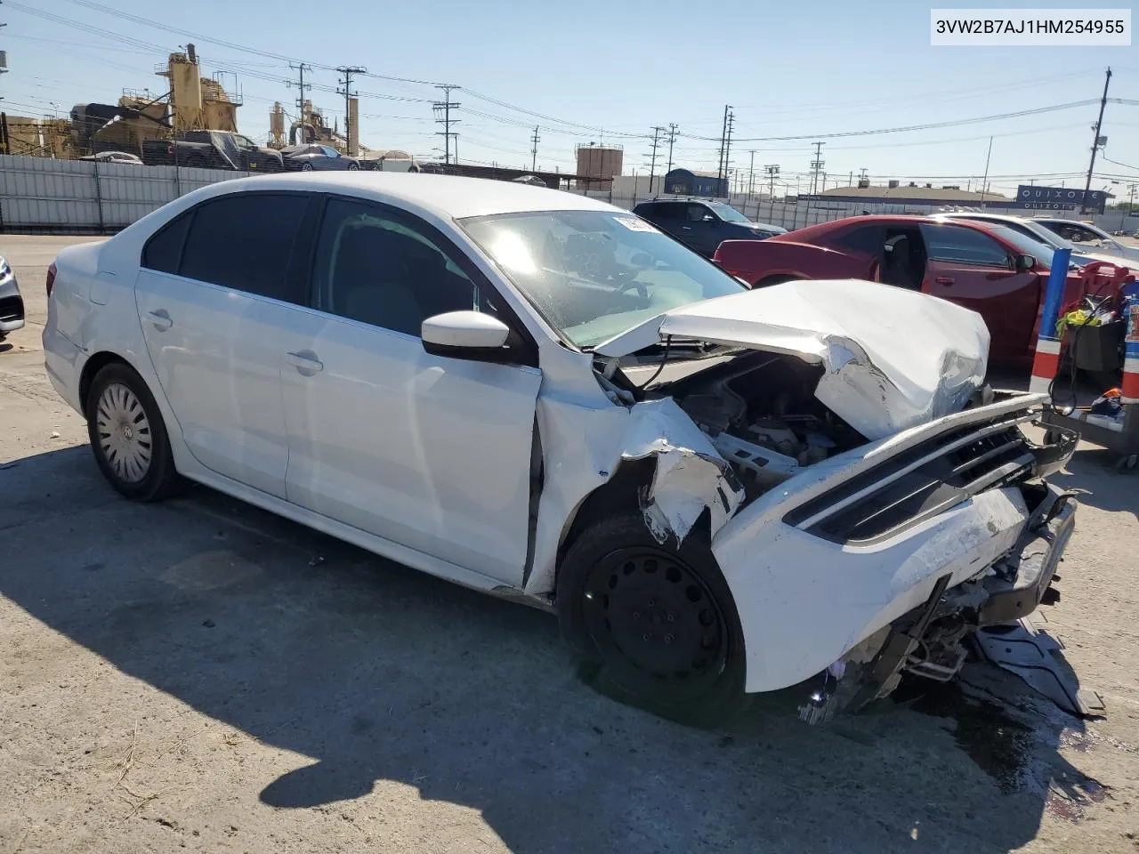 2017 Volkswagen Jetta S VIN: 3VW2B7AJ1HM254955 Lot: 72981794