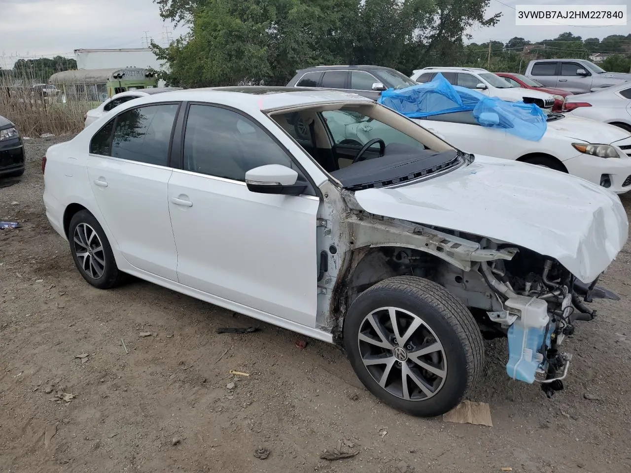 3VWDB7AJ2HM227840 2017 Volkswagen Jetta Se