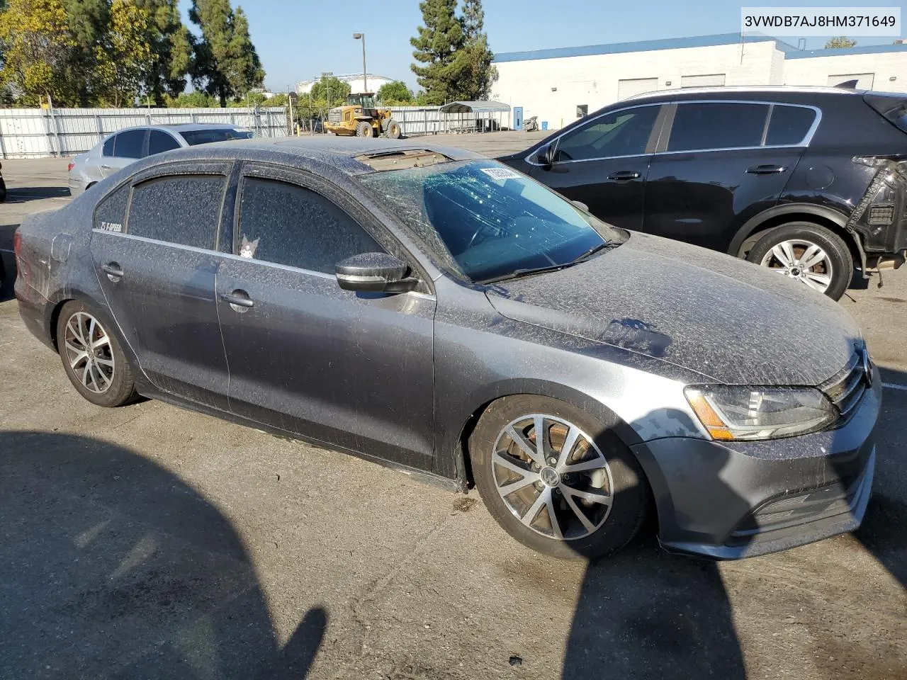 3VWDB7AJ8HM371649 2017 Volkswagen Jetta Se