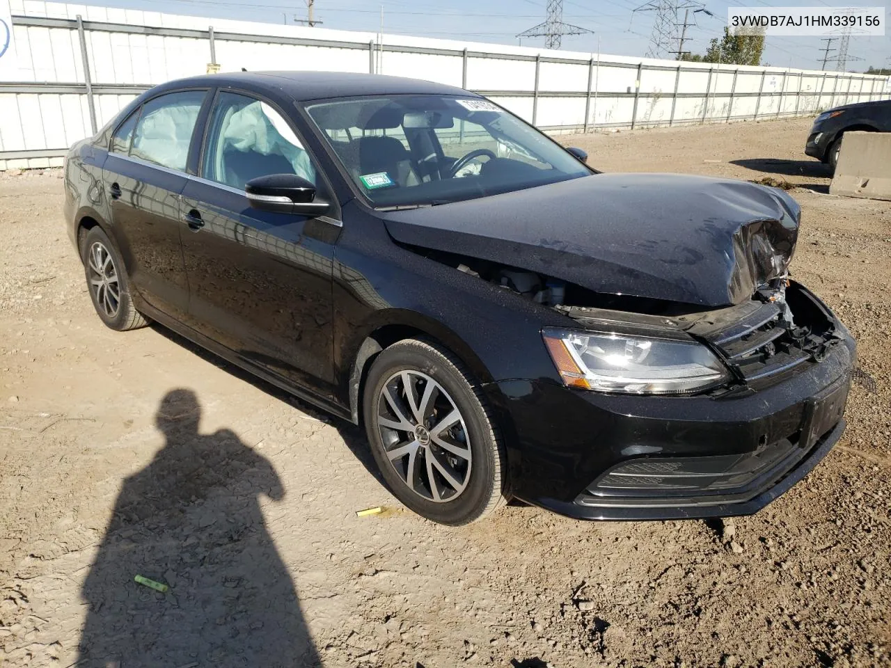 2017 Volkswagen Jetta Se VIN: 3VWDB7AJ1HM339156 Lot: 73419734