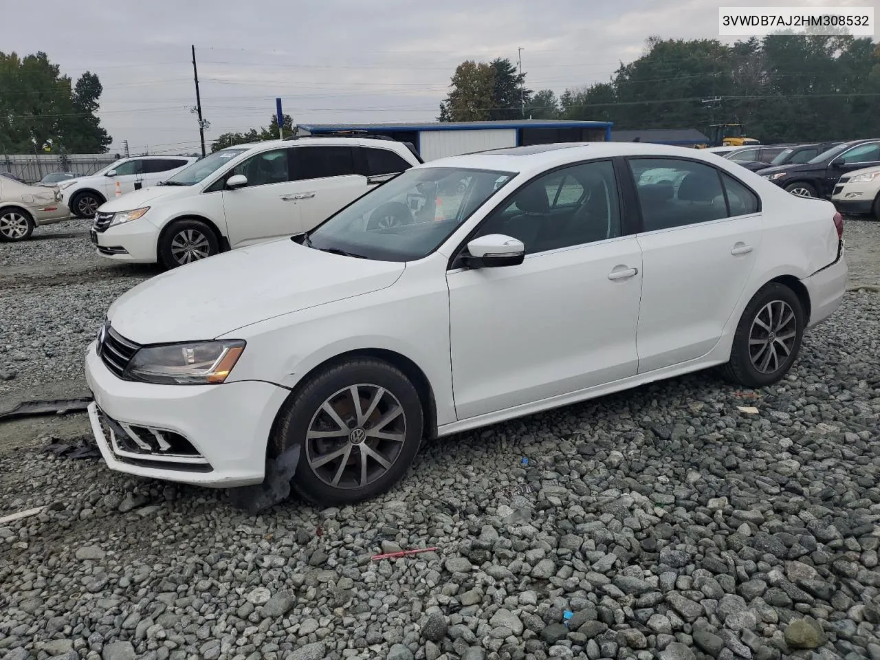 2017 Volkswagen Jetta Se VIN: 3VWDB7AJ2HM308532 Lot: 73533394