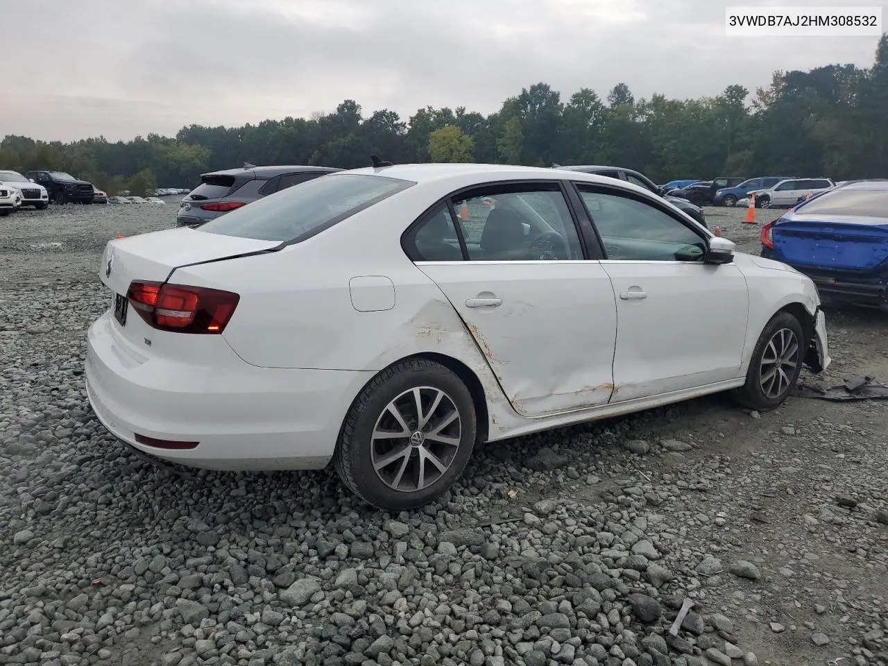 2017 Volkswagen Jetta Se VIN: 3VWDB7AJ2HM308532 Lot: 73533394