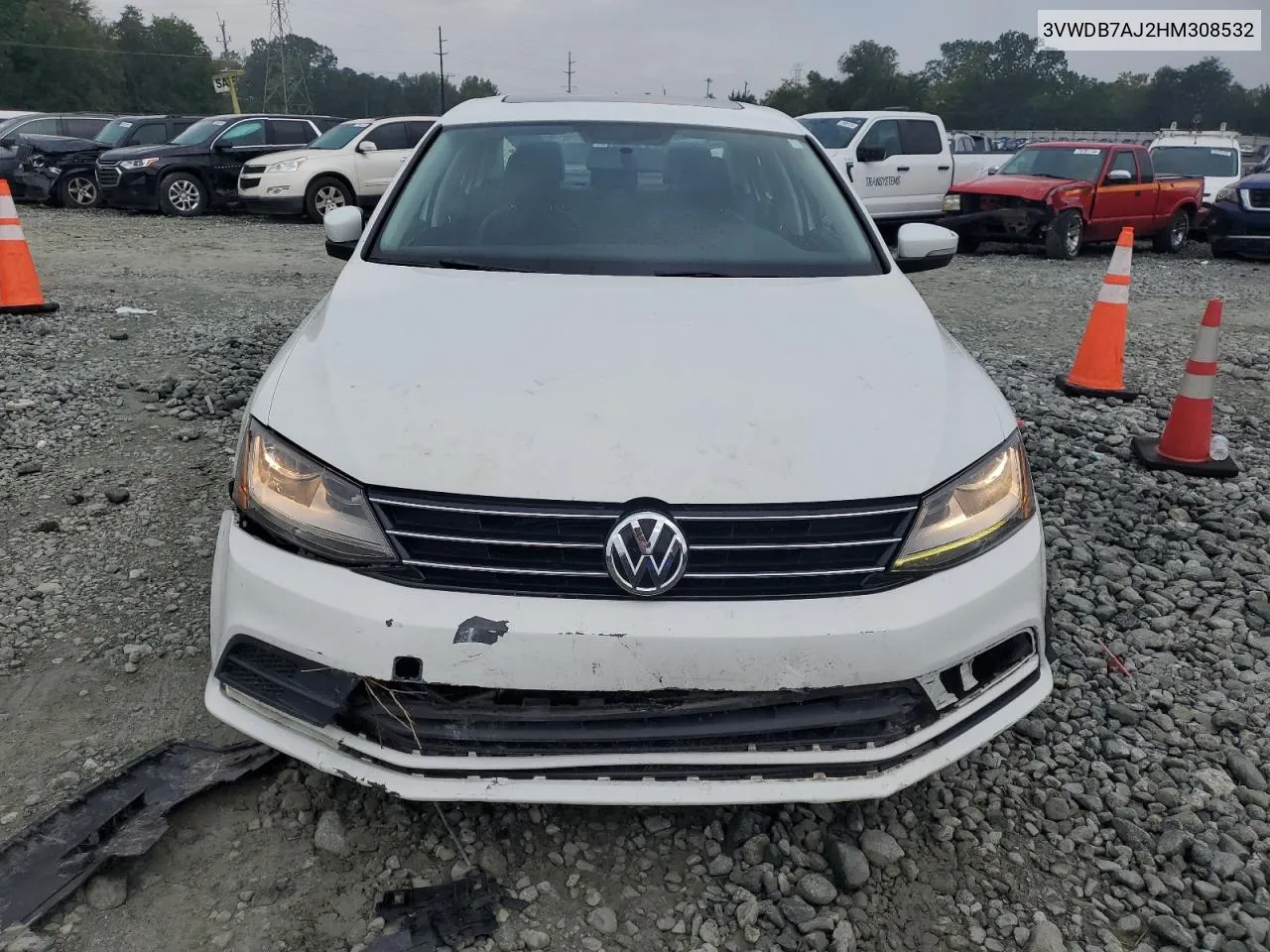 2017 Volkswagen Jetta Se VIN: 3VWDB7AJ2HM308532 Lot: 73533394