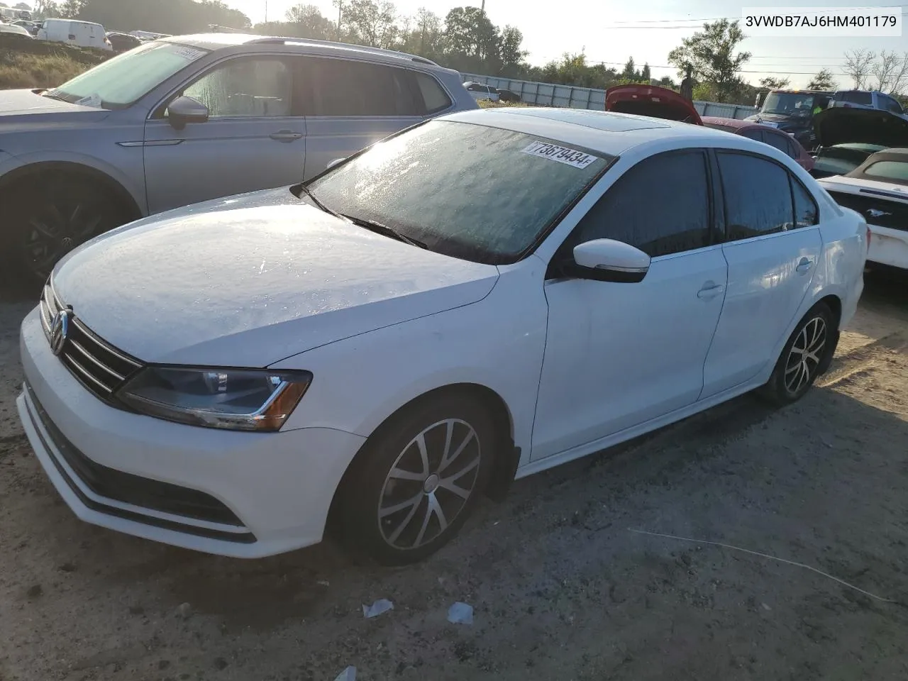 2017 Volkswagen Jetta Se VIN: 3VWDB7AJ6HM401179 Lot: 73679434