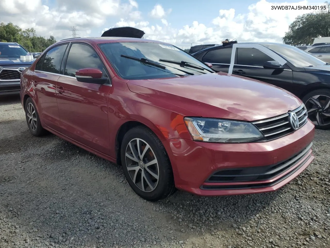 3VWDB7AJ5HM340195 2017 Volkswagen Jetta Se