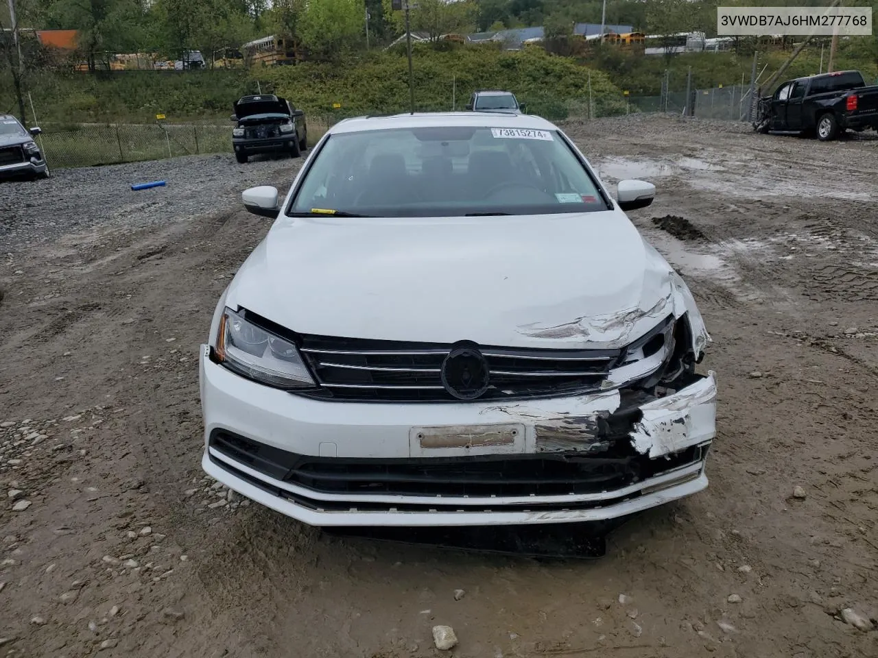 2017 Volkswagen Jetta Se VIN: 3VWDB7AJ6HM277768 Lot: 73815274