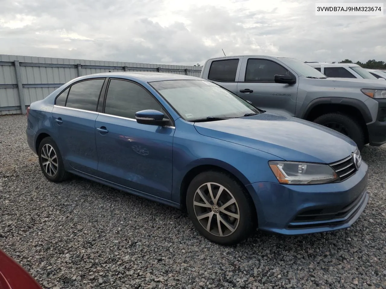 2017 Volkswagen Jetta Se VIN: 3VWDB7AJ9HM323674 Lot: 73870304