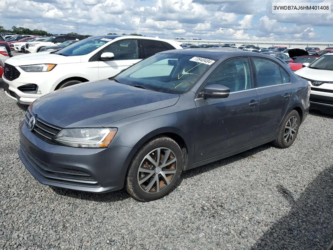 2017 Volkswagen Jetta Se VIN: 3VWDB7AJ6HM401408 Lot: 73940484