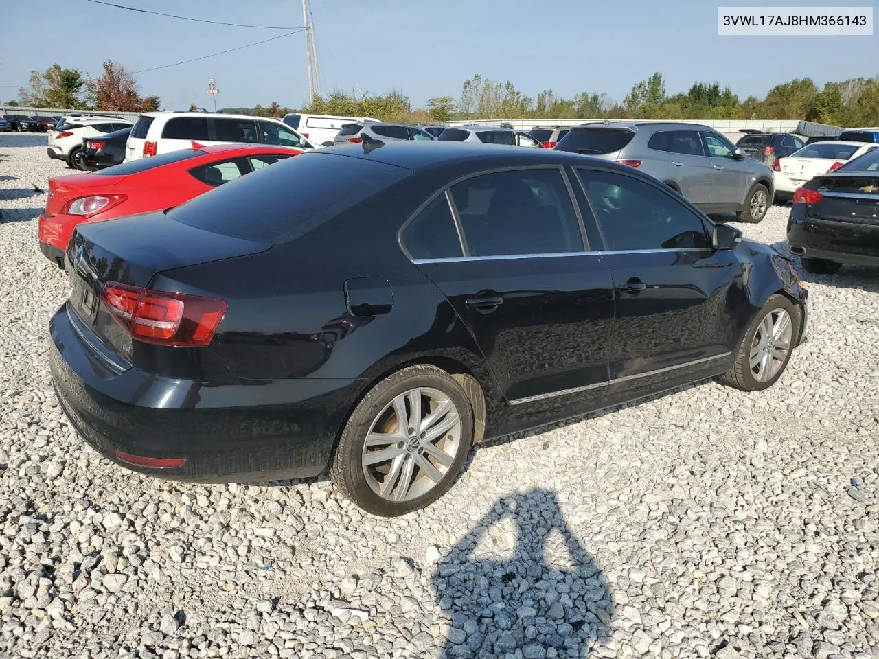 2017 Volkswagen Jetta Sel VIN: 3VWL17AJ8HM366143 Lot: 74037154