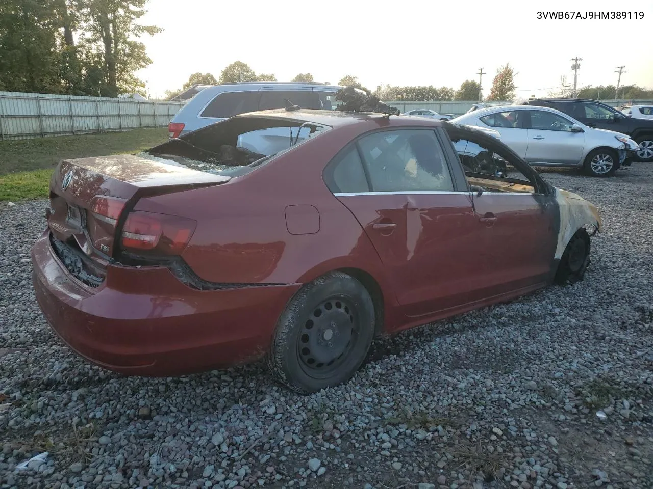 2017 Volkswagen Jetta Se VIN: 3VWB67AJ9HM389119 Lot: 74375604