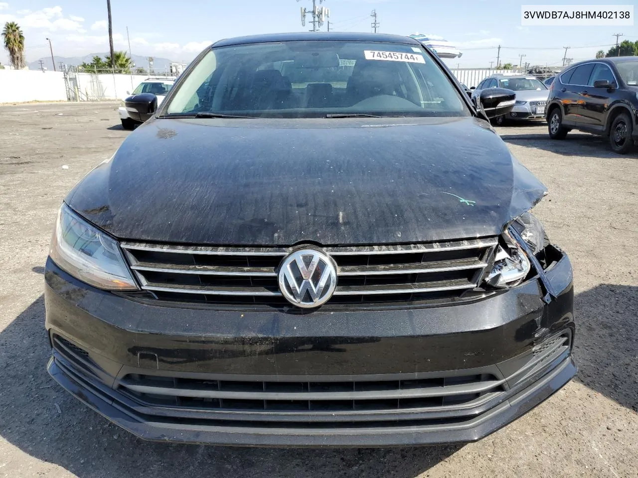 2017 Volkswagen Jetta Se VIN: 3VWDB7AJ8HM402138 Lot: 74545744