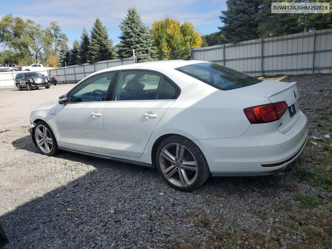 2017 Volkswagen Jetta Gli VIN: 3VW4T7AJ0HM292828 Lot: 74592614