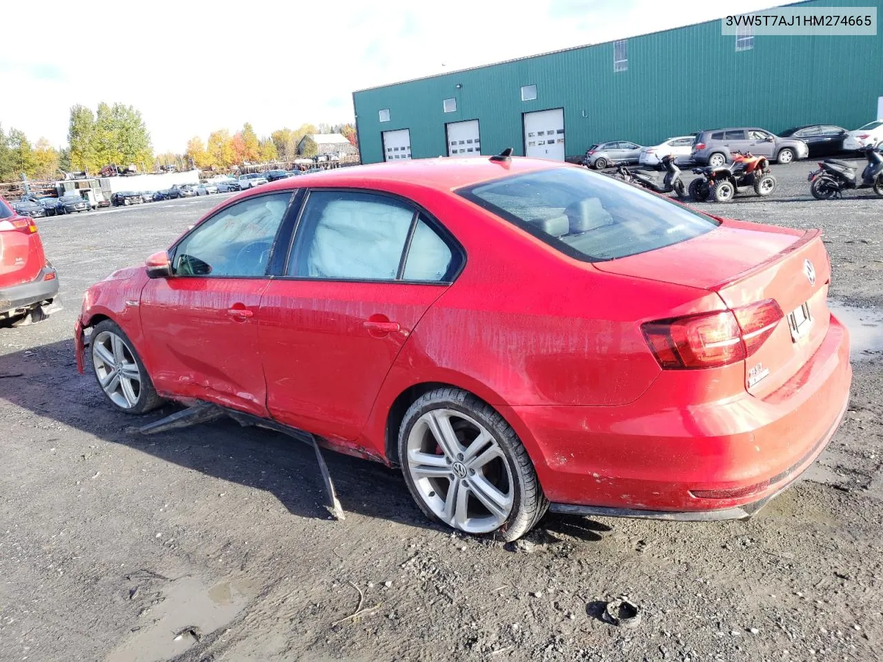 2017 Volkswagen Jetta Gli VIN: 3VW5T7AJ1HM274665 Lot: 74704474