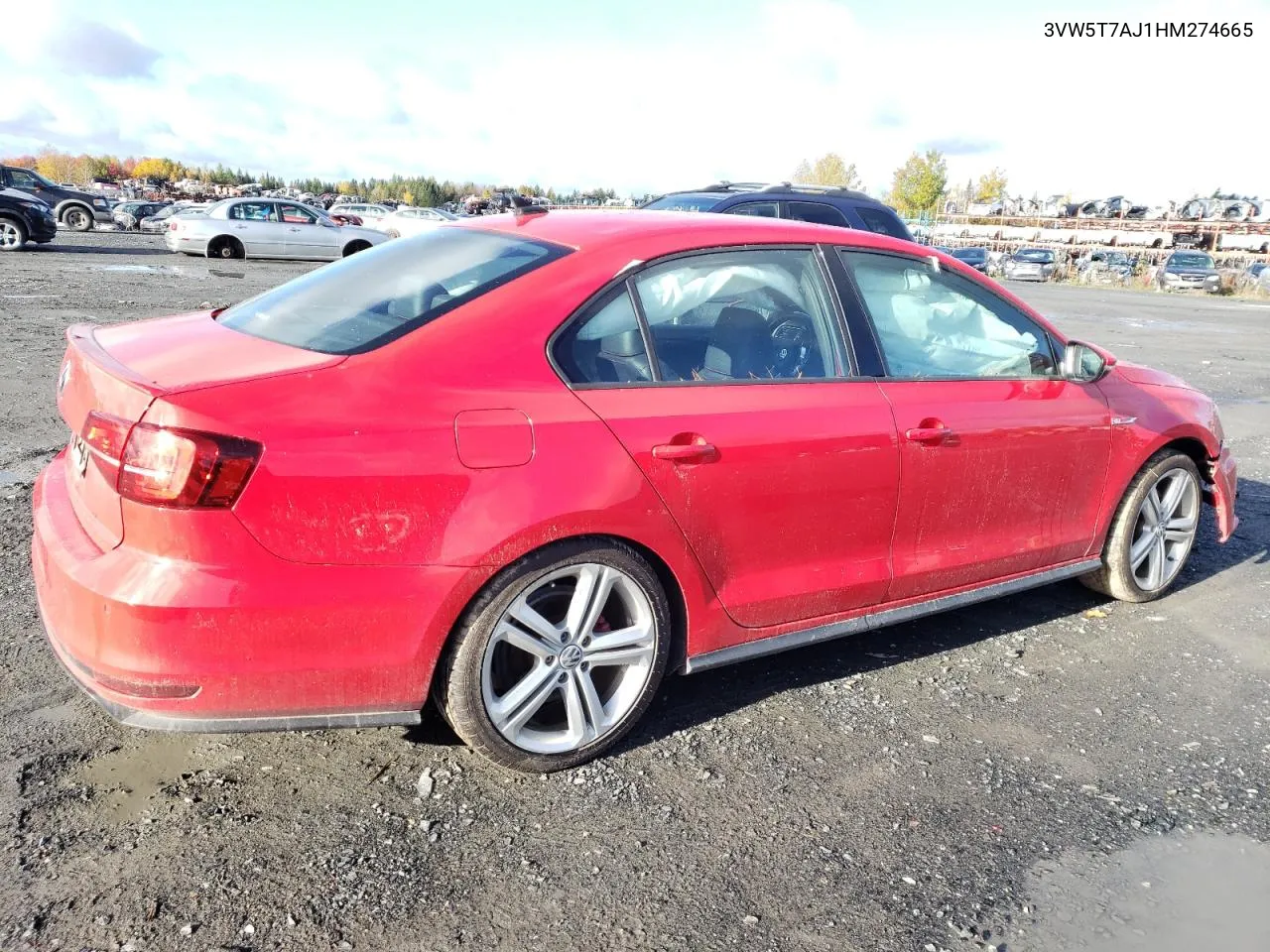 2017 Volkswagen Jetta Gli VIN: 3VW5T7AJ1HM274665 Lot: 74704474