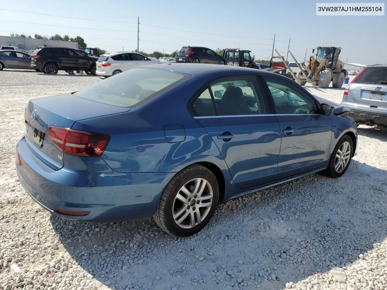 2017 Volkswagen Jetta S VIN: 3VW2B7AJ1HM255104 Lot: 74725184