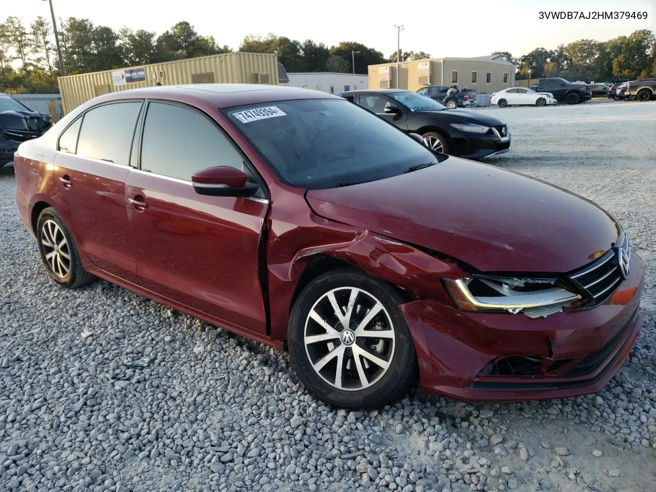 2017 Volkswagen Jetta Se VIN: 3VWDB7AJ2HM379469 Lot: 74749394