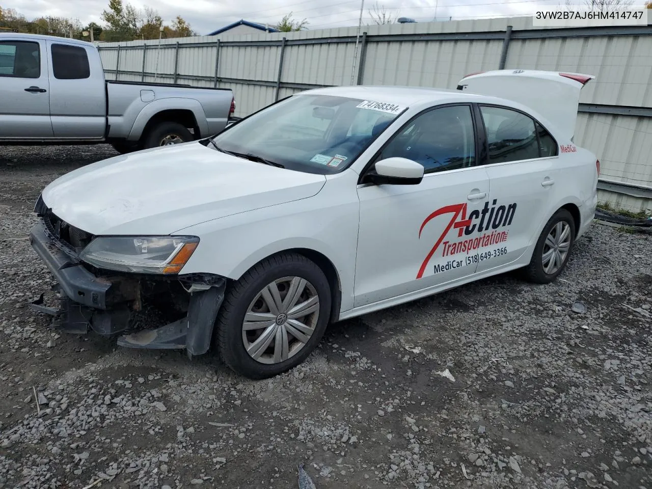 3VW2B7AJ6HM414747 2017 Volkswagen Jetta S