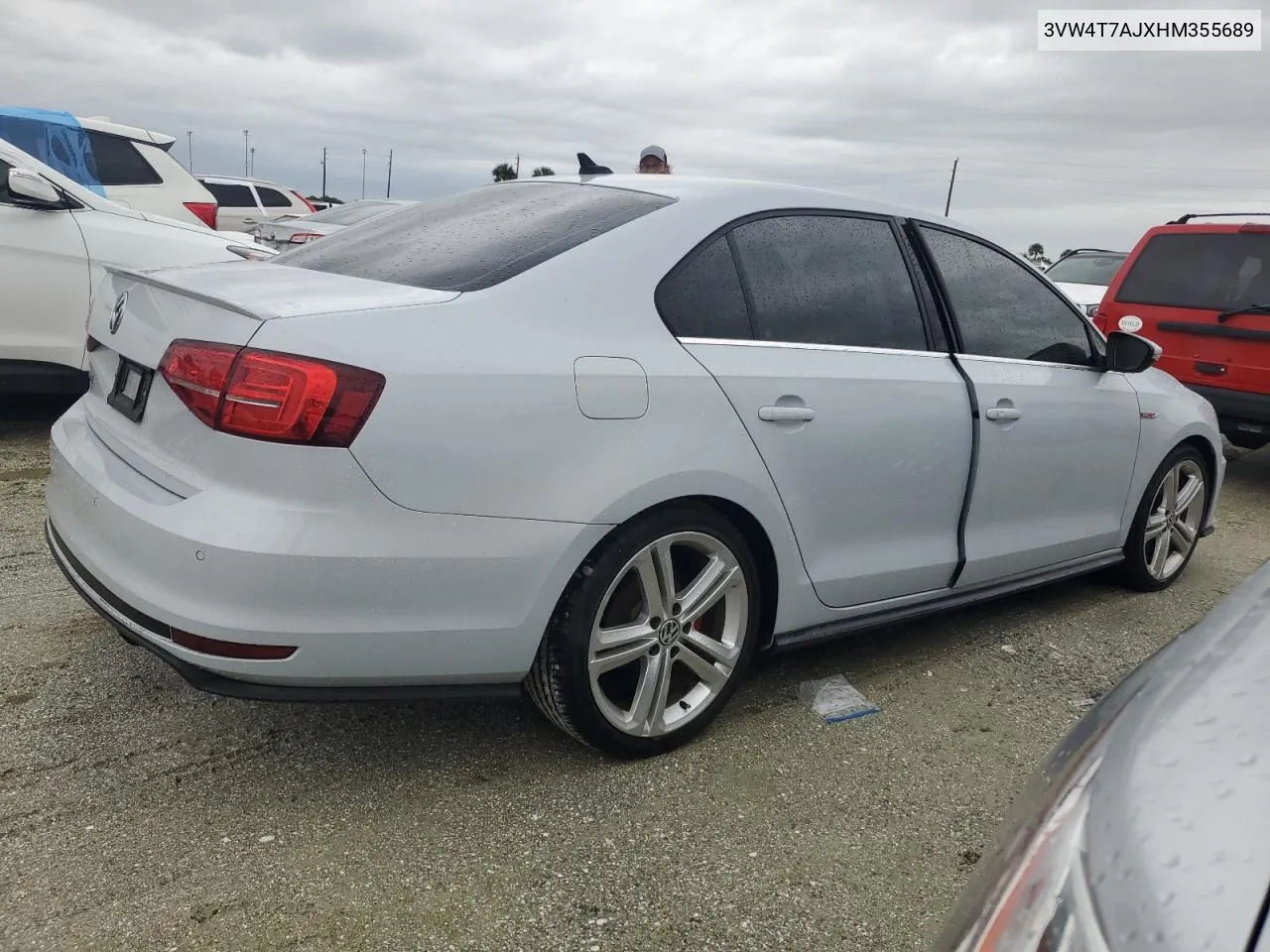 3VW4T7AJXHM355689 2017 Volkswagen Jetta Gli