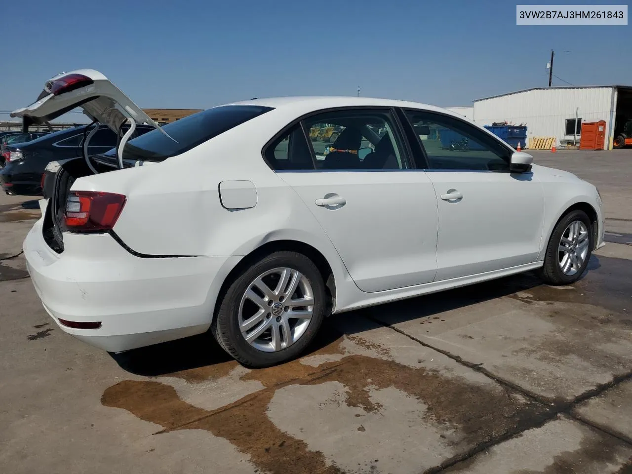 2017 Volkswagen Jetta S VIN: 3VW2B7AJ3HM261843 Lot: 74837584