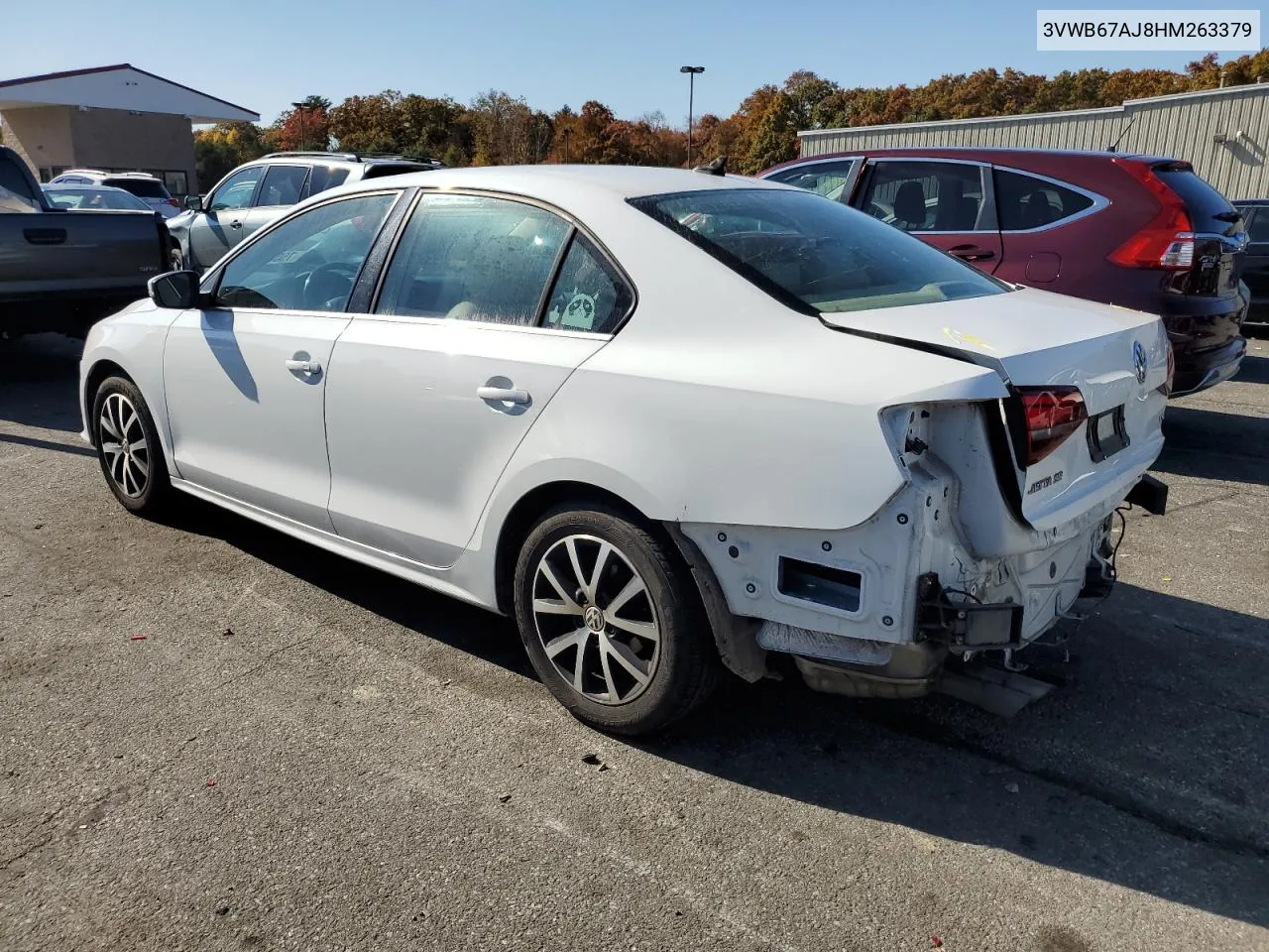 2017 Volkswagen Jetta Se VIN: 3VWB67AJ8HM263379 Lot: 75008224