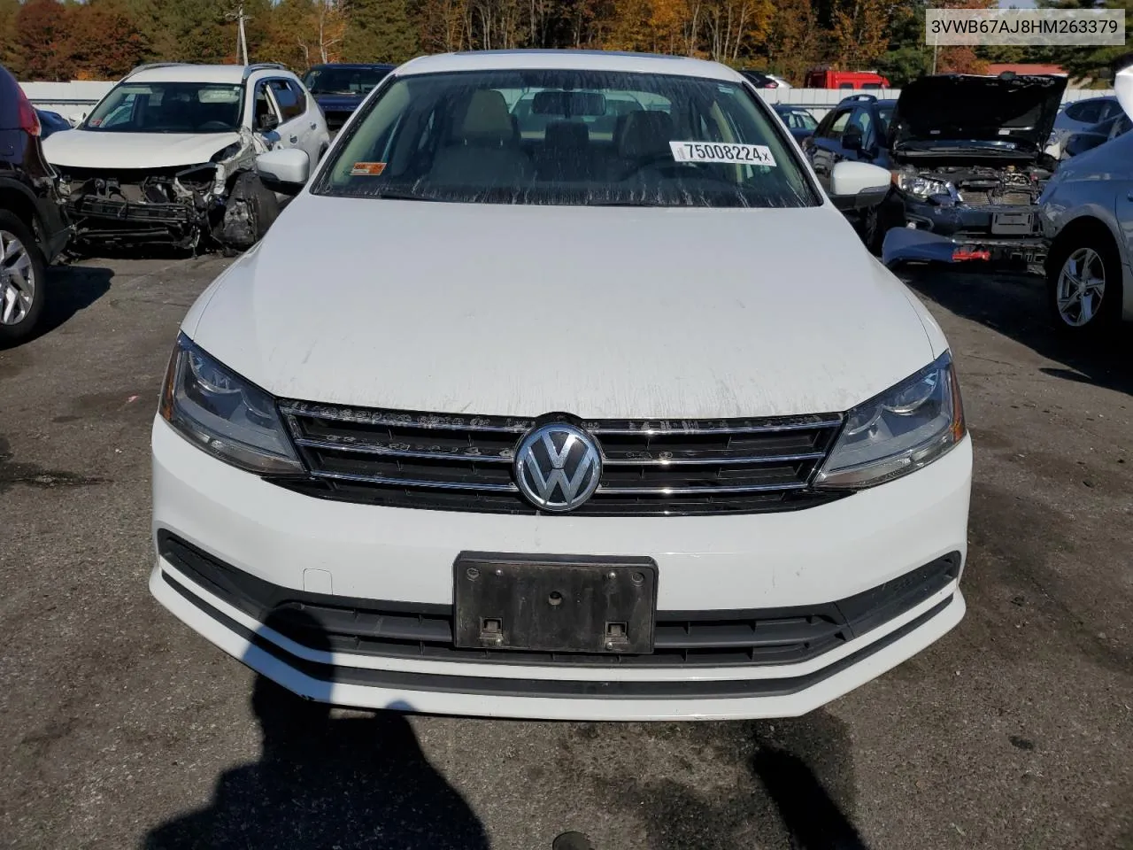 2017 Volkswagen Jetta Se VIN: 3VWB67AJ8HM263379 Lot: 75008224