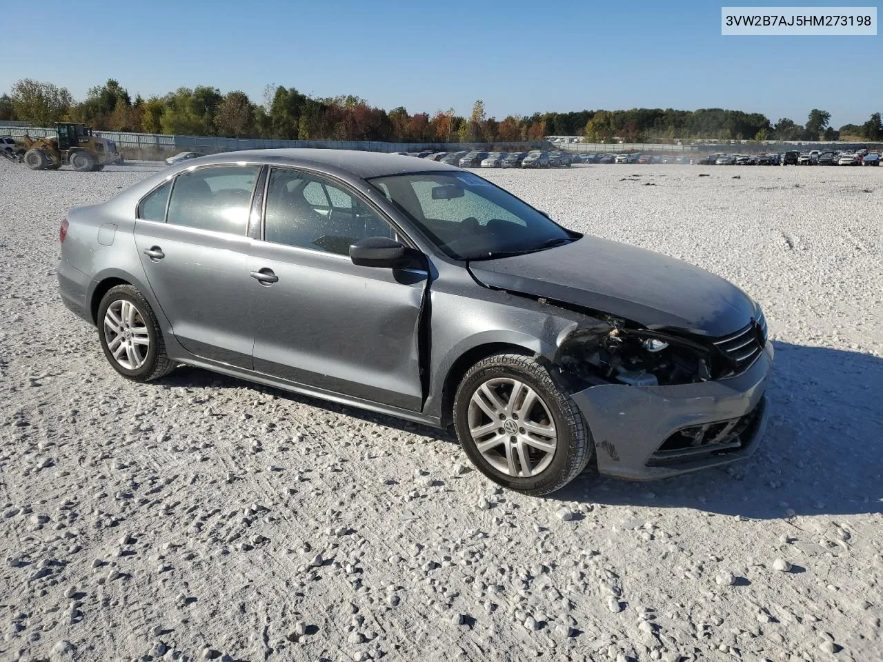 2017 Volkswagen Jetta S VIN: 3VW2B7AJ5HM273198 Lot: 75019084