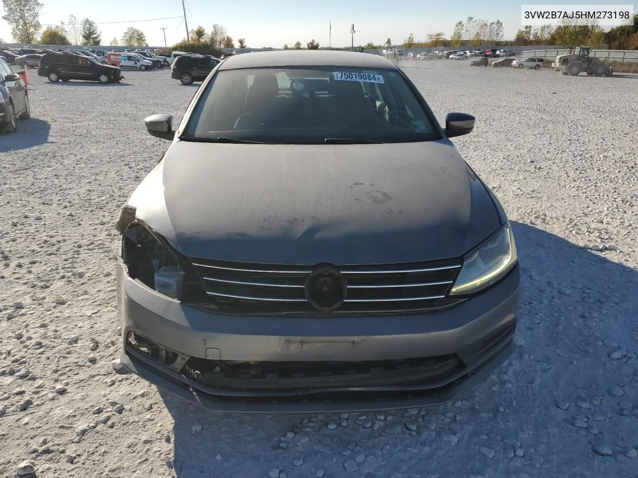 2017 Volkswagen Jetta S VIN: 3VW2B7AJ5HM273198 Lot: 75019084