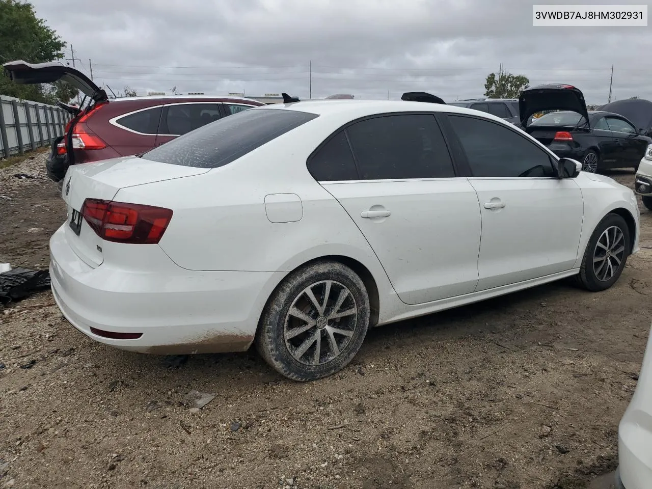 3VWDB7AJ8HM302931 2017 Volkswagen Jetta Se