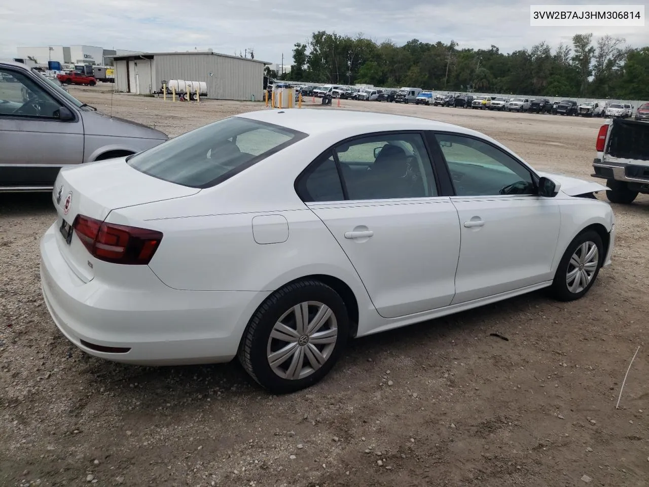 3VW2B7AJ3HM306814 2017 Volkswagen Jetta S