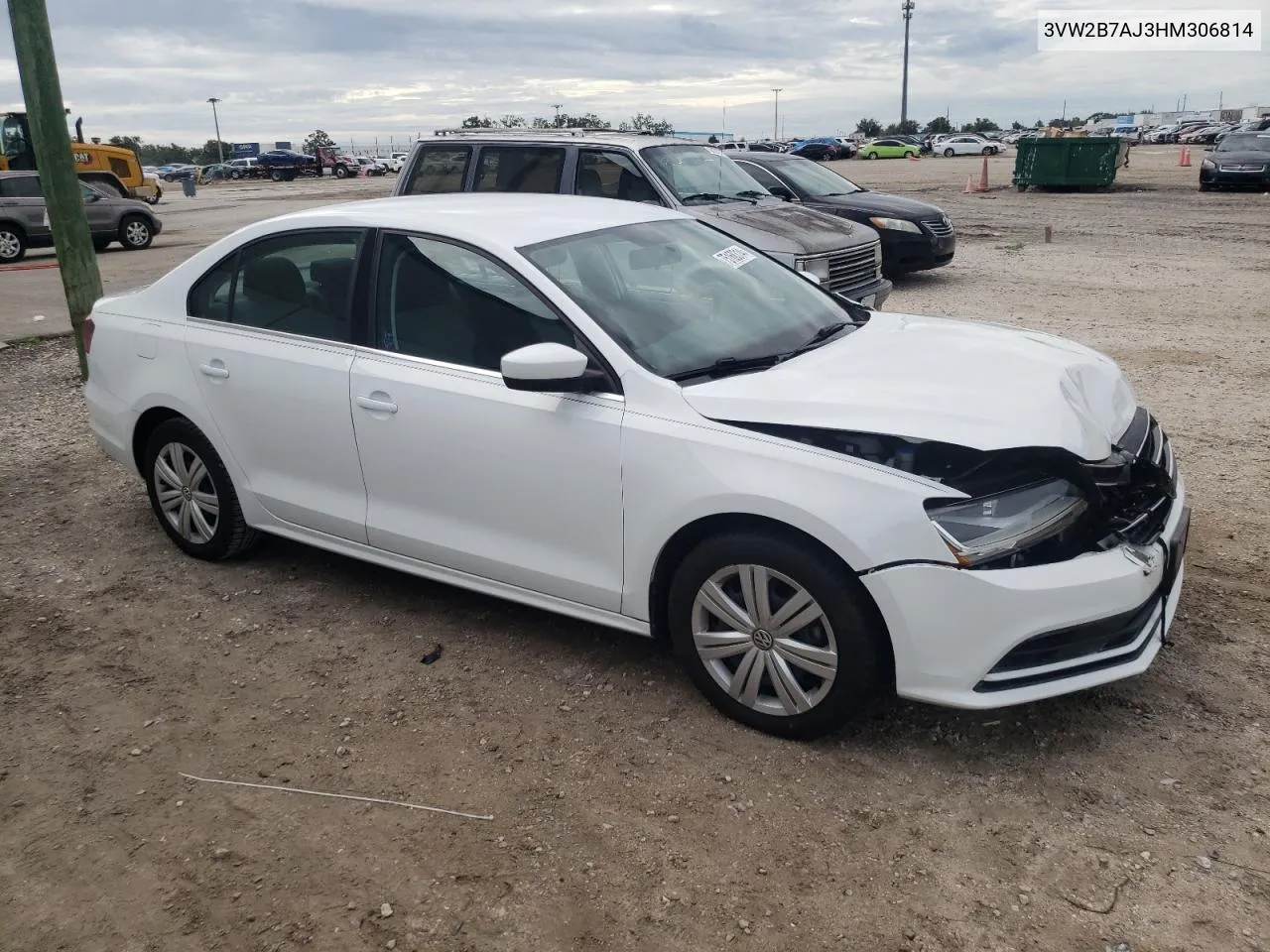 3VW2B7AJ3HM306814 2017 Volkswagen Jetta S